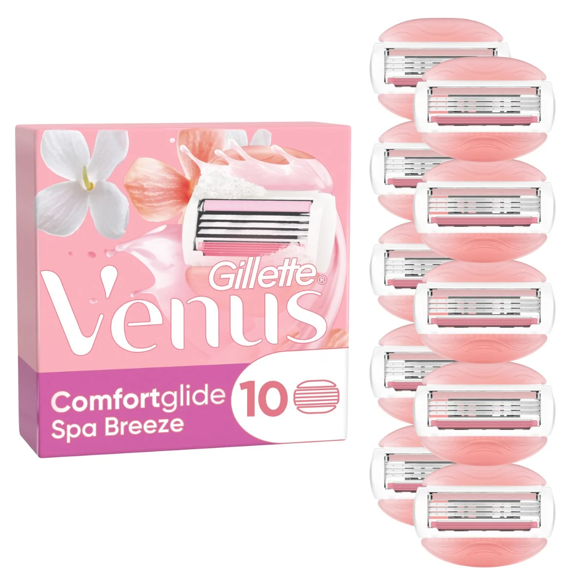 VENUS COMFORTGLIDE SPA BREEZE HOLIACE HLAVICE 10KS 1×10 ks, náhradné holiace hlavice
