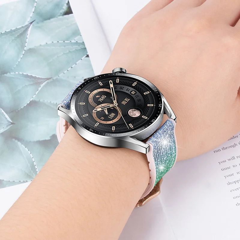 BStrap Glitter remienok na Xiaomi Amazfit Bip silver yellow