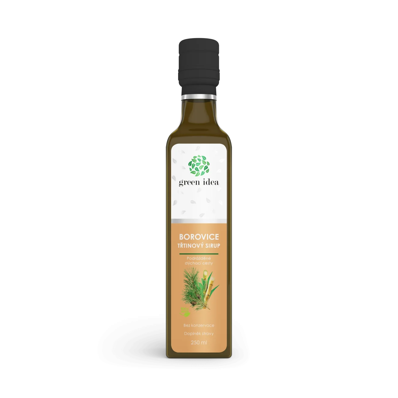 Borovicový sirup - trstinový 250 ml - Green idea