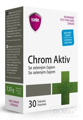 VIRDE CHRÓM AKTIV so zeleným čajom 1×30 cps, výživový doplnok