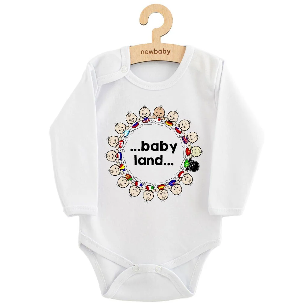 Detské body s potlačou Malé nohy, veľké sny!, vel. 80 (9-12m)