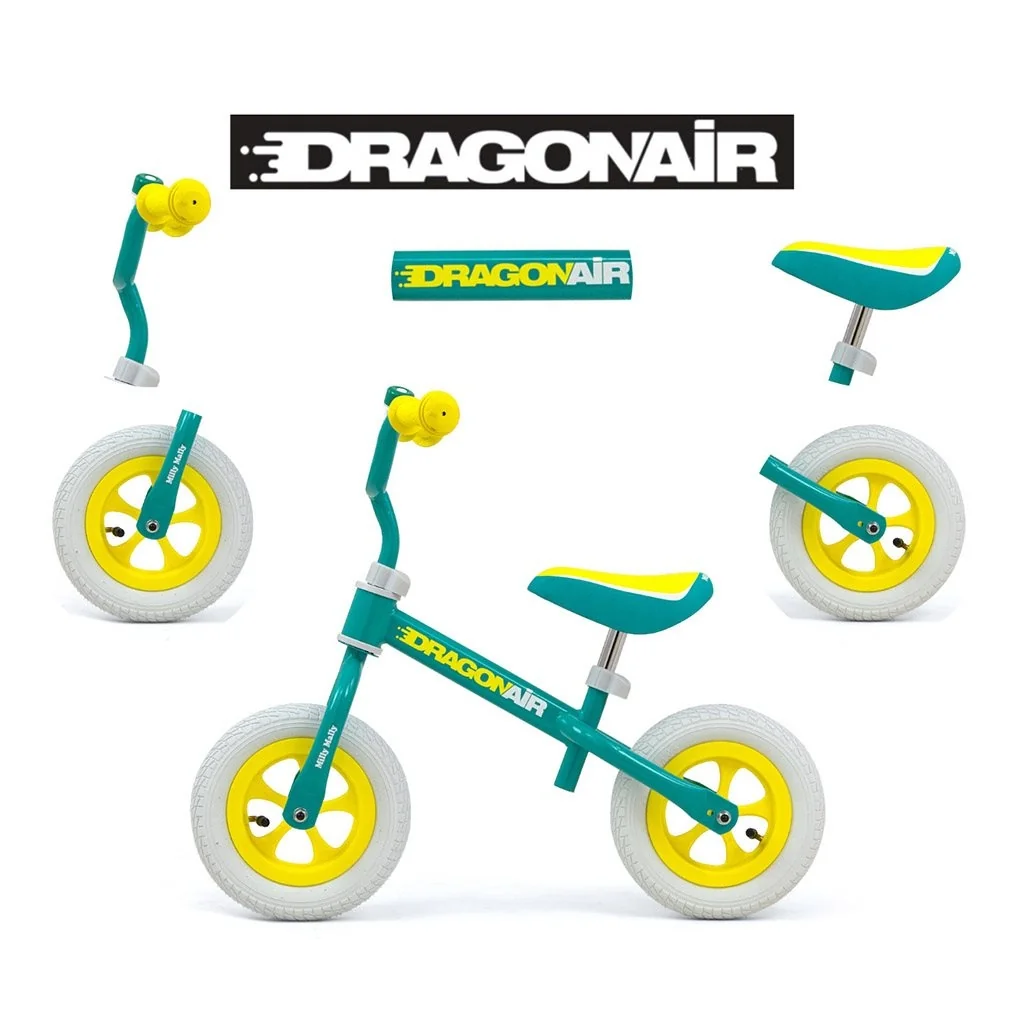 Detské odrážadlo kolo Milly Mally Dragon Air mint , 20C45043