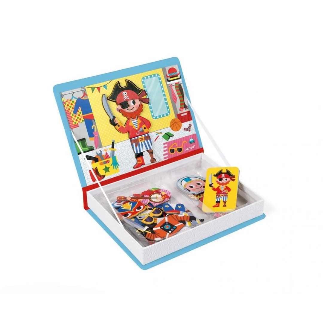 Janod Magnetibook Obliekanie chlapci 