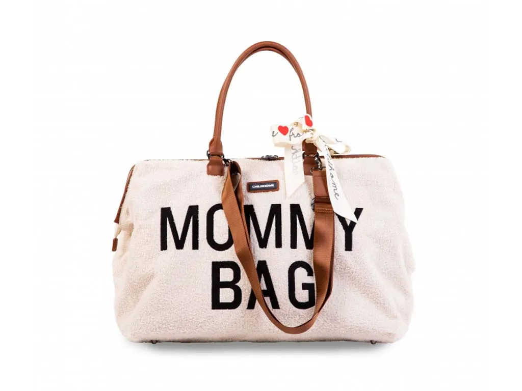 CHILDHOME Prebaľovacia taška Mommy Bag Teddy Off White 1×1 ks