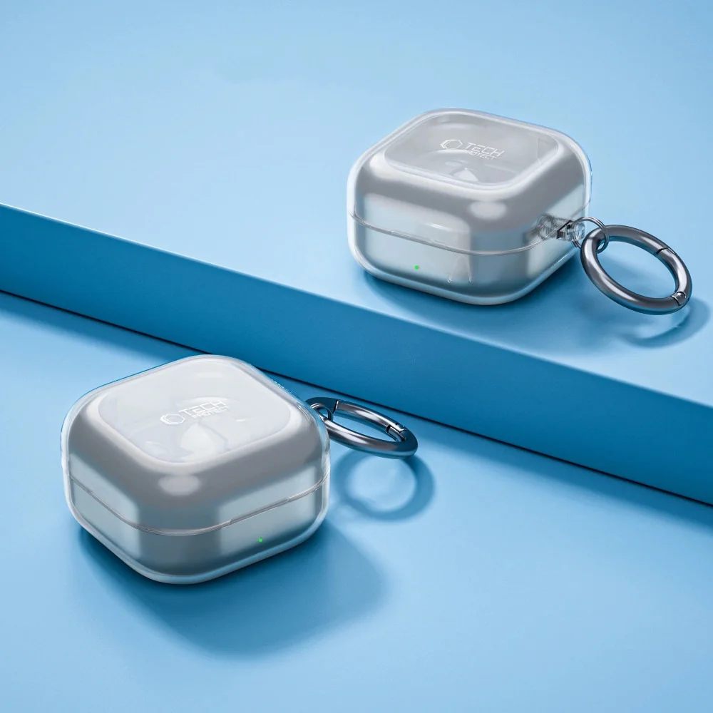 Tech-Protect FlexAir kryt na Samsung Galaxy Buds 4 / 4 Pro, priesvitný