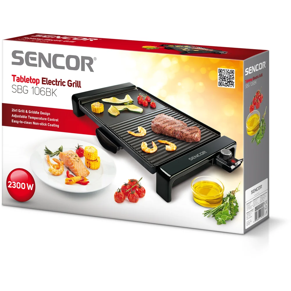 Sencor Sbg 106bk elektrický gril 1×1 ks, elektrický gril