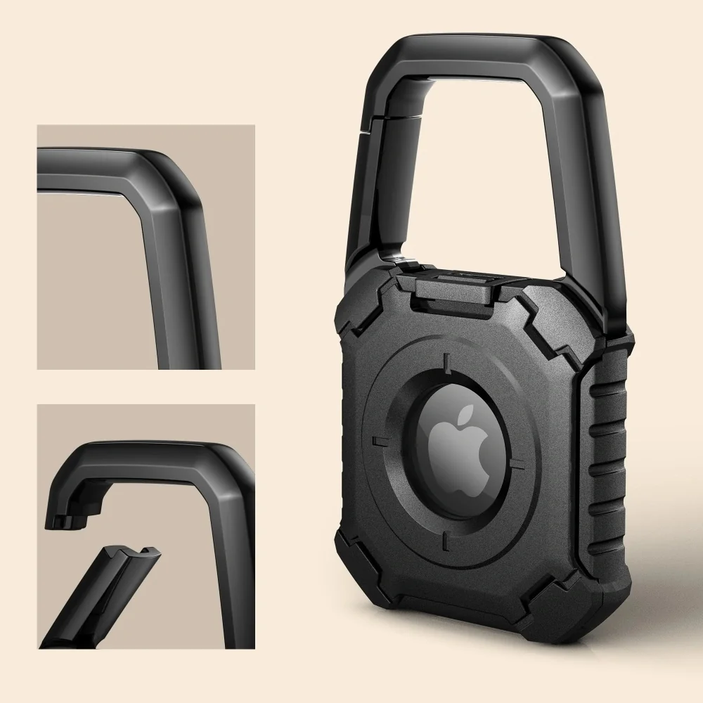 Tech-Protect Kevlar kryt na Apple AirTag 1/2, čierny