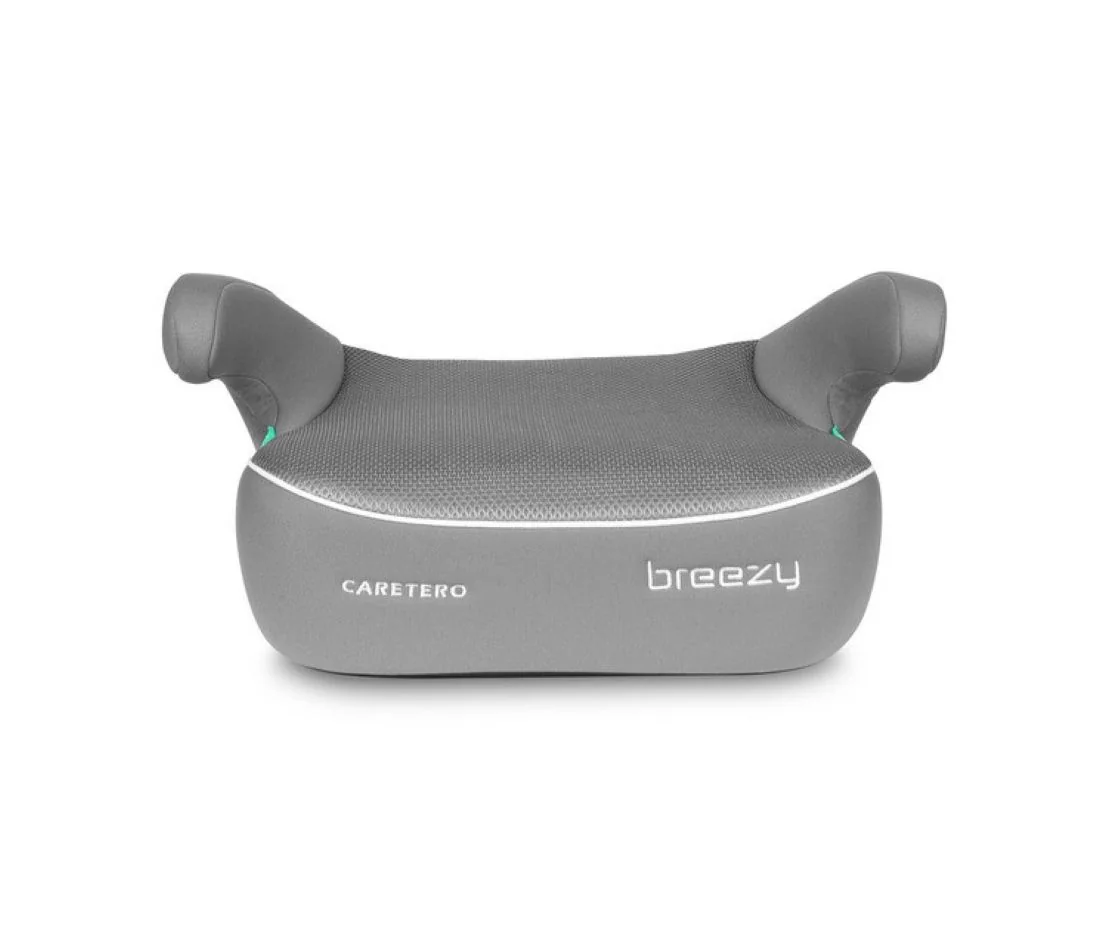 Detská autosedačka Breezy 2 v 1, 100–150 cm, sivá