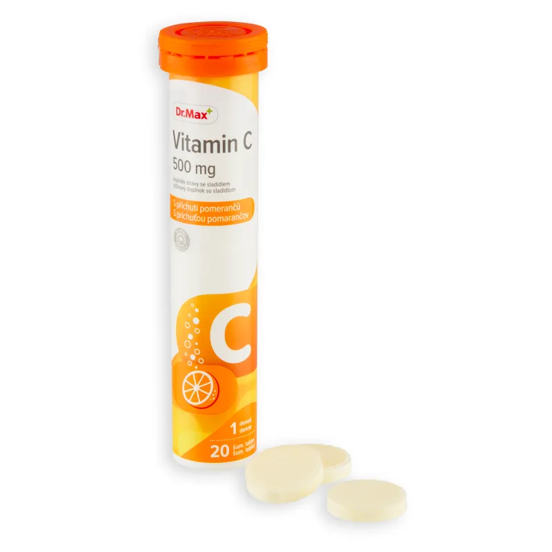 Dr.Max Vitamin C 500 mg 1×20 tbl, šumivé tablety