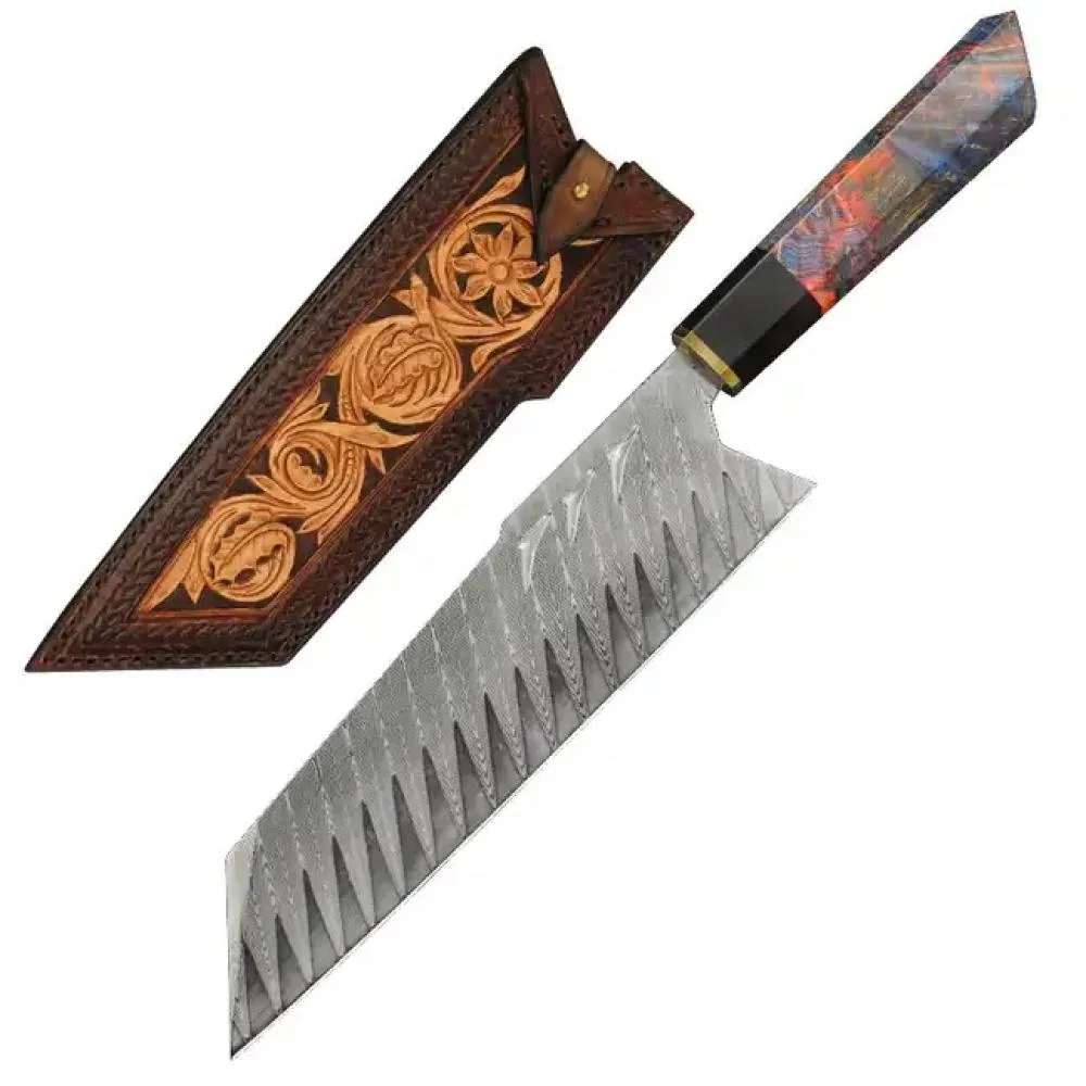Damaškový kuchynský nôž 1ks, 32,7cm, 150g