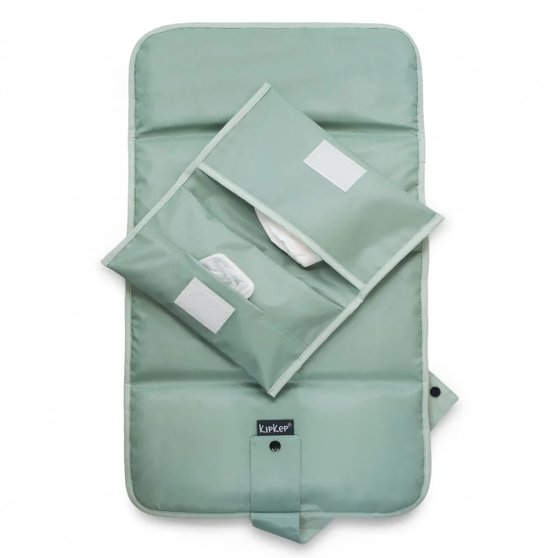 KipKep prebaľovací set NAPPER COMBI-SET Pale Green (bavlna)
