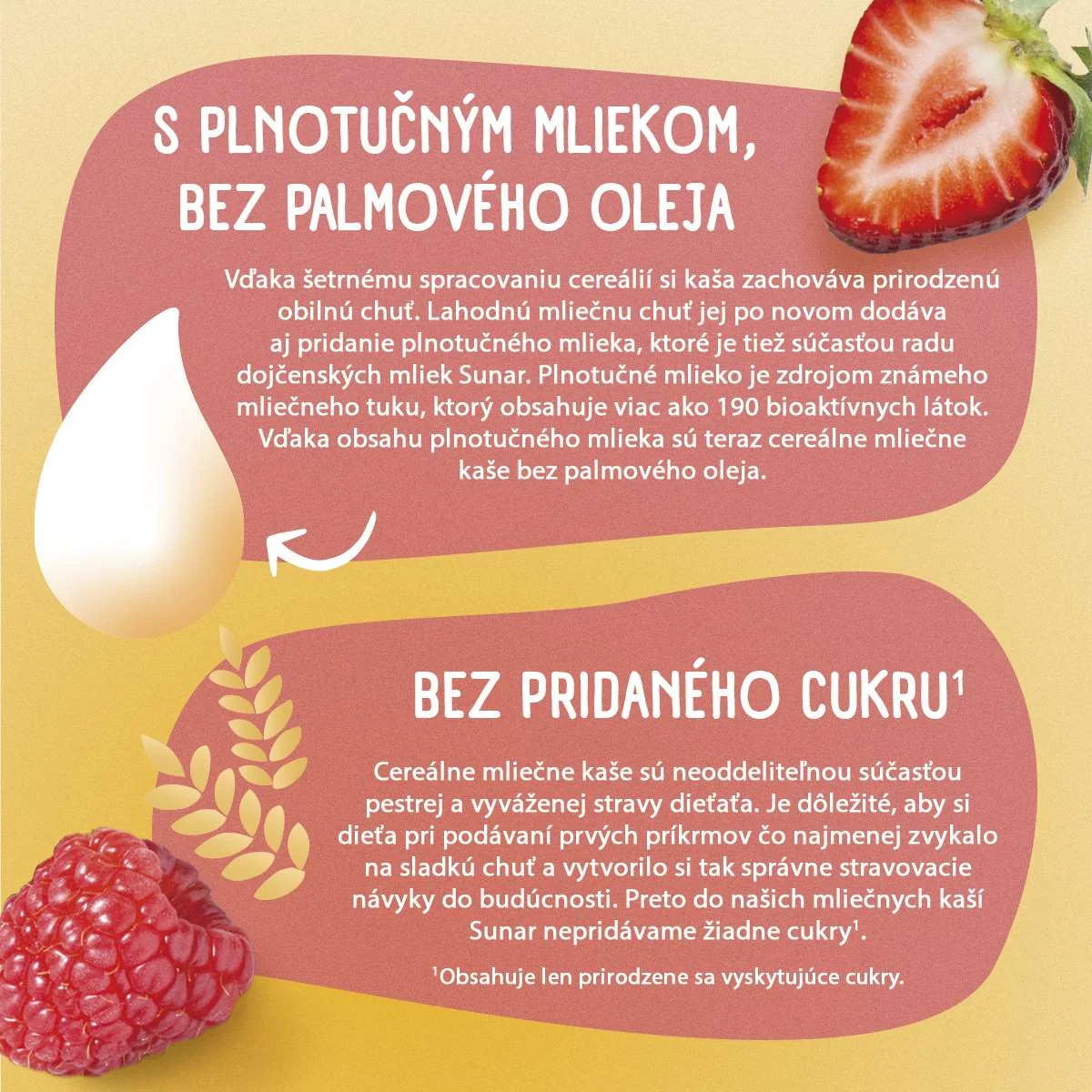 Sunar mliečna kaša 8 cereálií príchuť jahoda, malina 1×210 g, instantná, obilno-mliečna kaša, od ukončeného 8. mesiaca