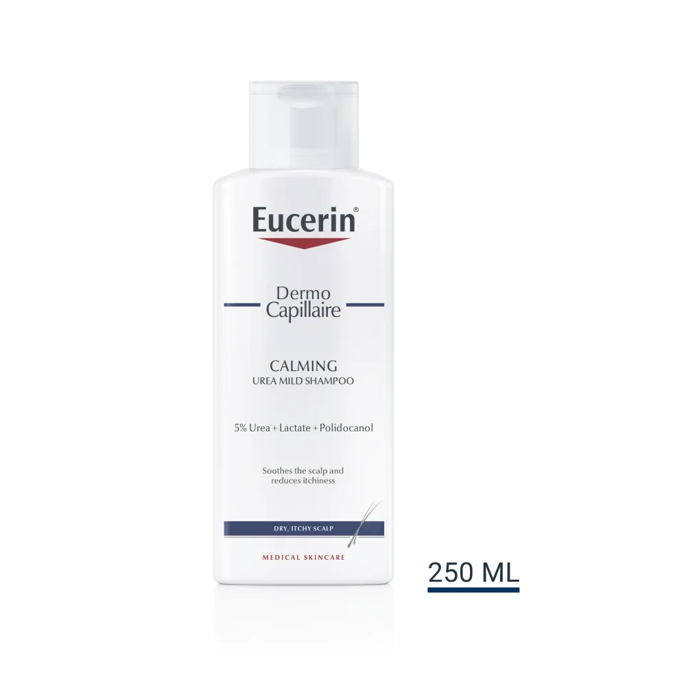 Eucerin DermoCapillaire 5% Urea šampón 1×250 ml, pre suchú pokožku