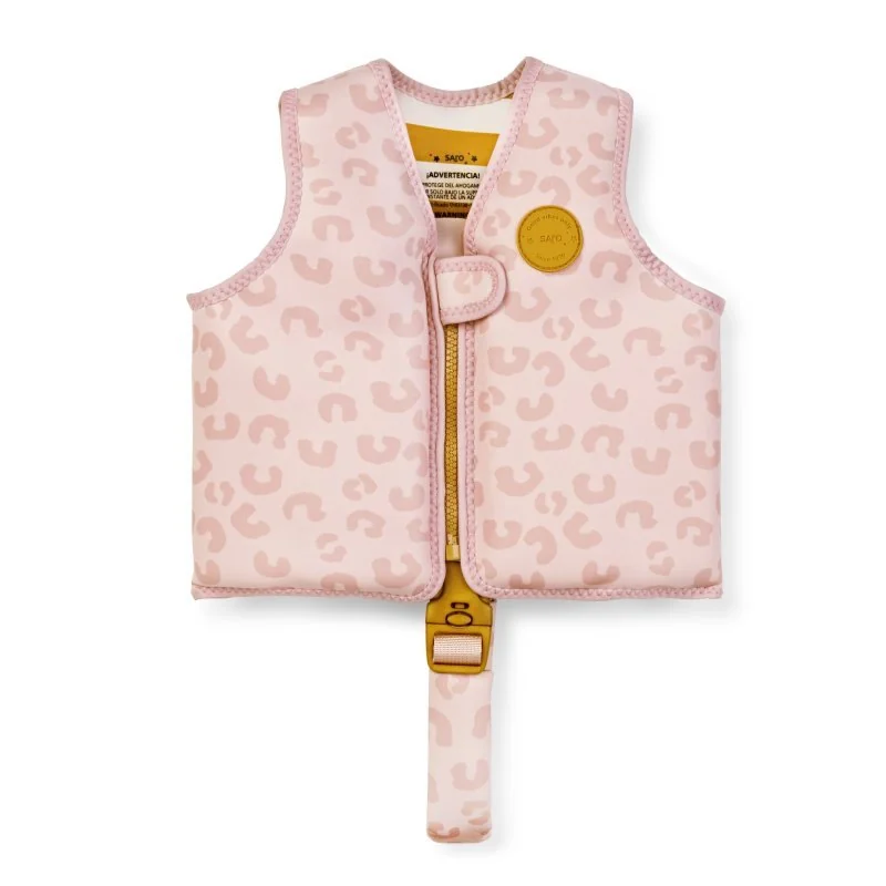 Saro Baby plavecká neoprénová vesta s UV ochranou (3-6r) Tropicool Pink