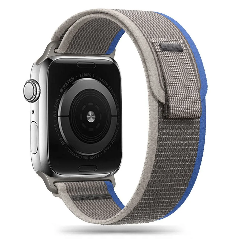 Tech-Protect Nylon remienok na Apple Watch 38/40/41mm grey/blue