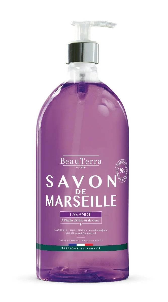 Marseillské tekuté mydlo - Levanduľa - 1L 1×1000 ml, tekuté mydlo