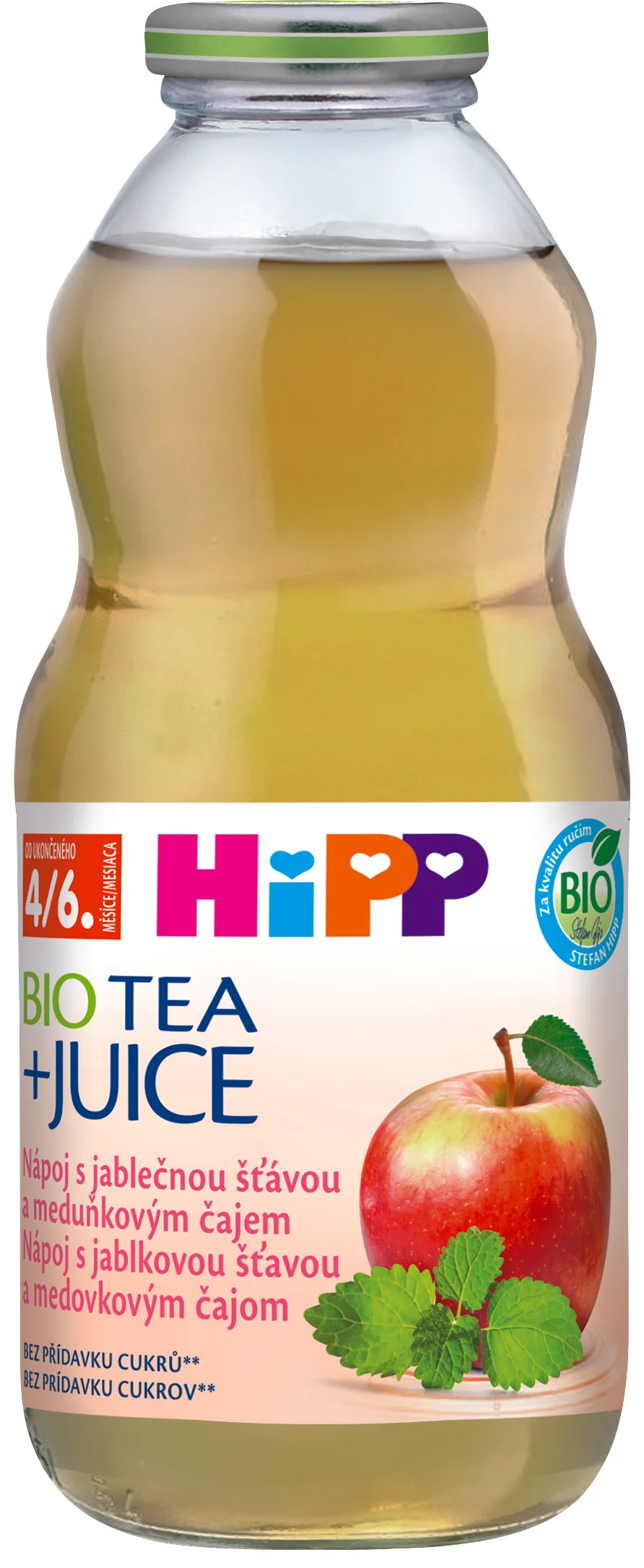 HiPP Nápoj s jablkovou šťavou a medovkovým čajom 500 ml