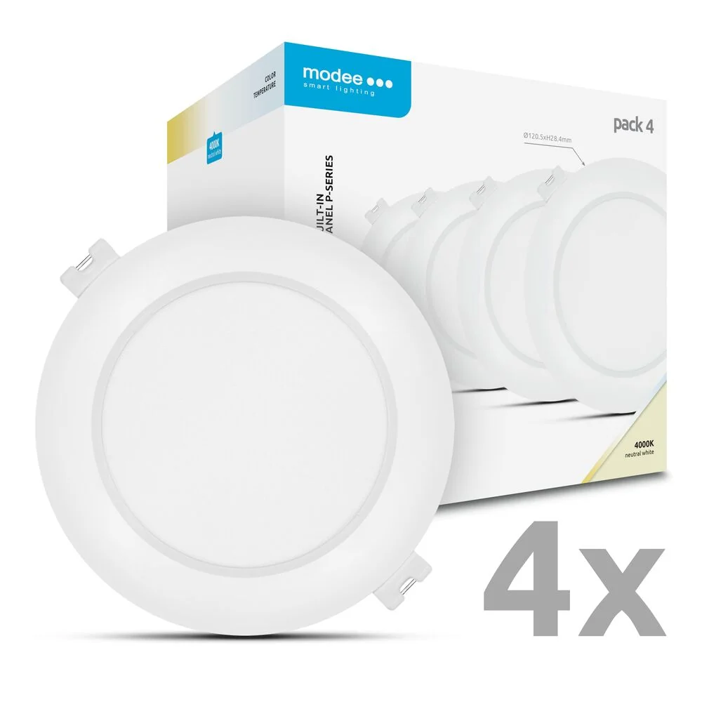 Modee LED panel podhľadový 6W 4000K biely 660 lumenov 4ks