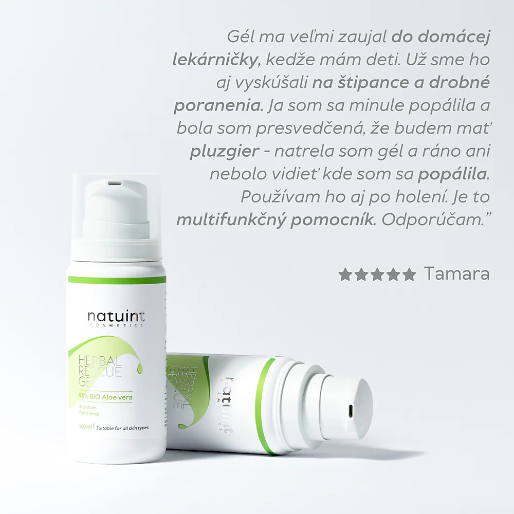 Natuint - Gél aloe vera s bylinkami Herbal Rescue Gel