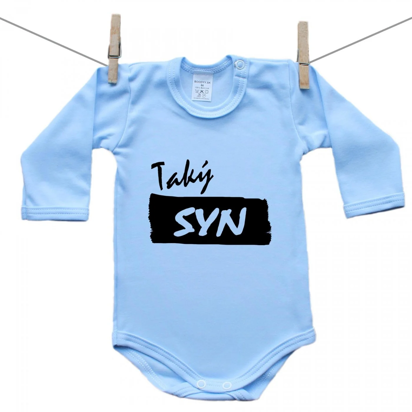 Boodyy Modré body s dlhým rukávom Taký syn Veľkosť: 86