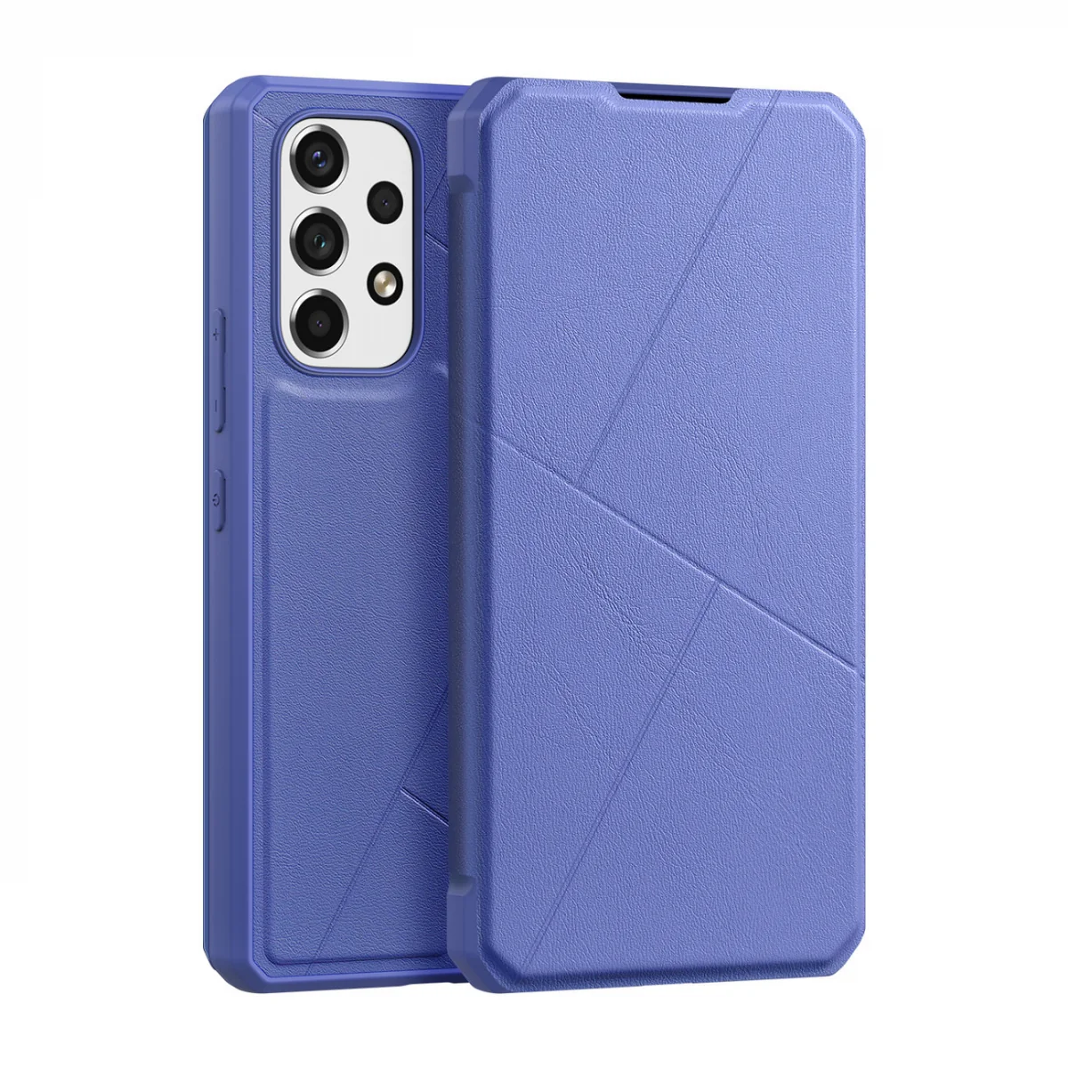 DUX DUCIS Skin X knižkové kožené puzdro na Samsung Galaxy A73, modré