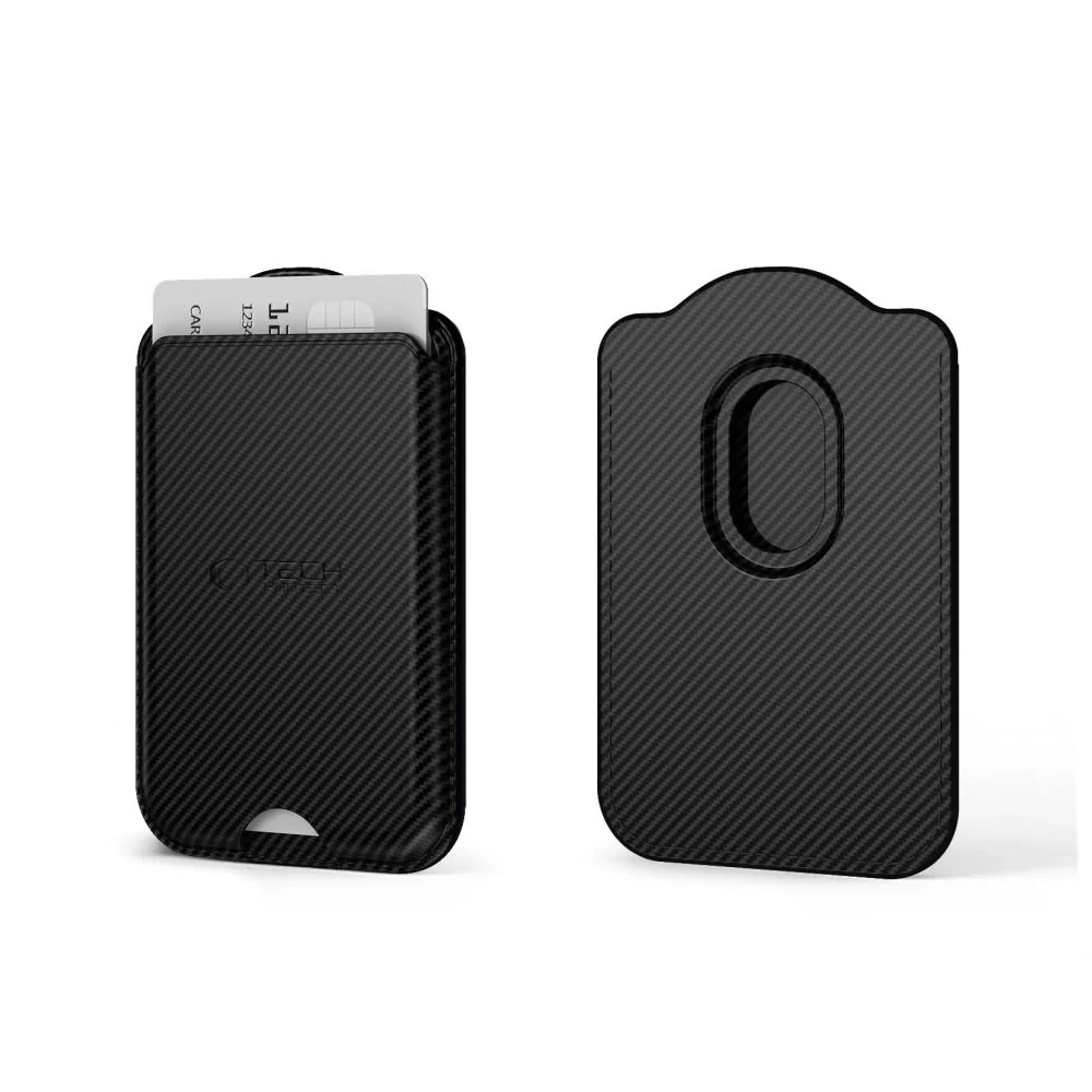 Tech-Protect CH02 MagWallet MagSafe obal na kartu na mobil, carbon