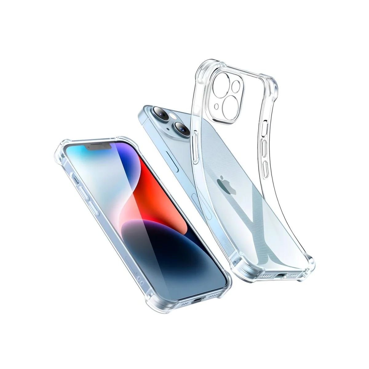 Ochranné gélové puzdro pre Apple iPhone 14 Plus Transparentná