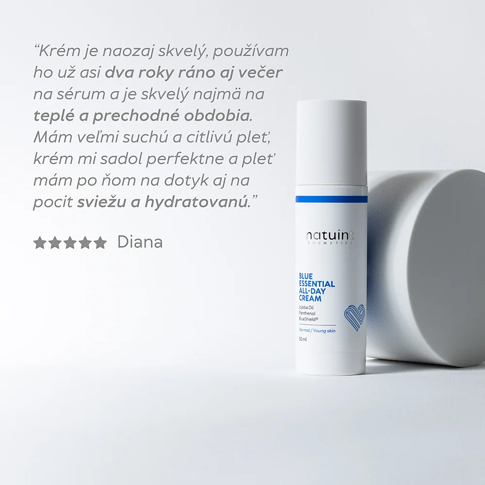 Natuint cosmetics - Ľahký hydratačný krém Blue Essential All-Day Cream