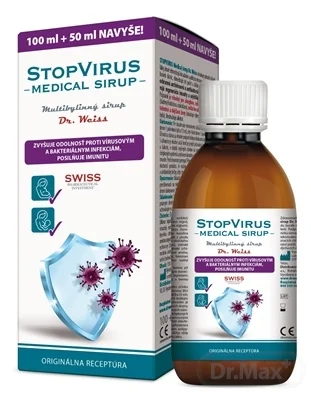 STOPVIRUS Medical sirup Dr.Weiss 1×150 ml, multibylinný sirup