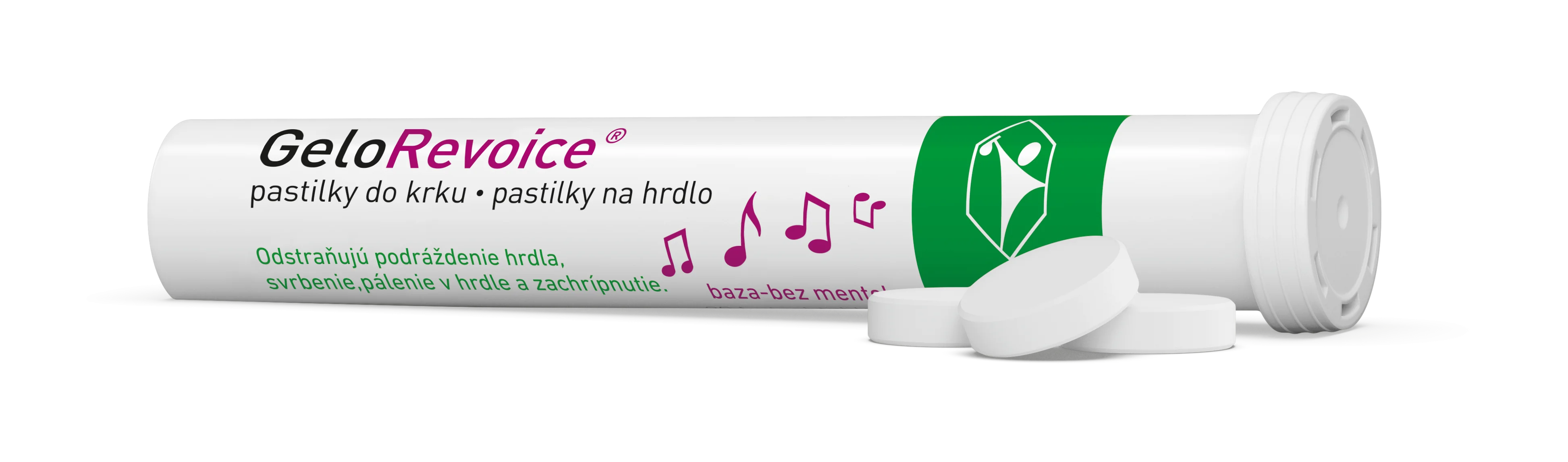 GeloRevoice pastilky na hrdlo, baza-bez metolu 20 ks