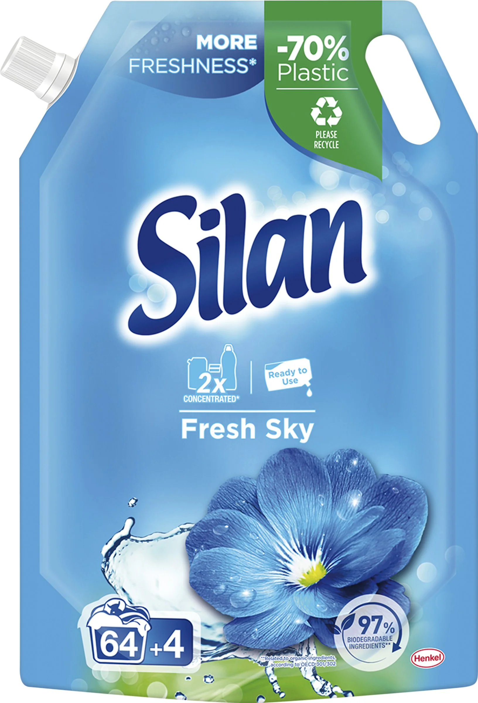 Silan koncentrovaná aviváž Fresh Sky 68 praní 1×748 ml, aviváž