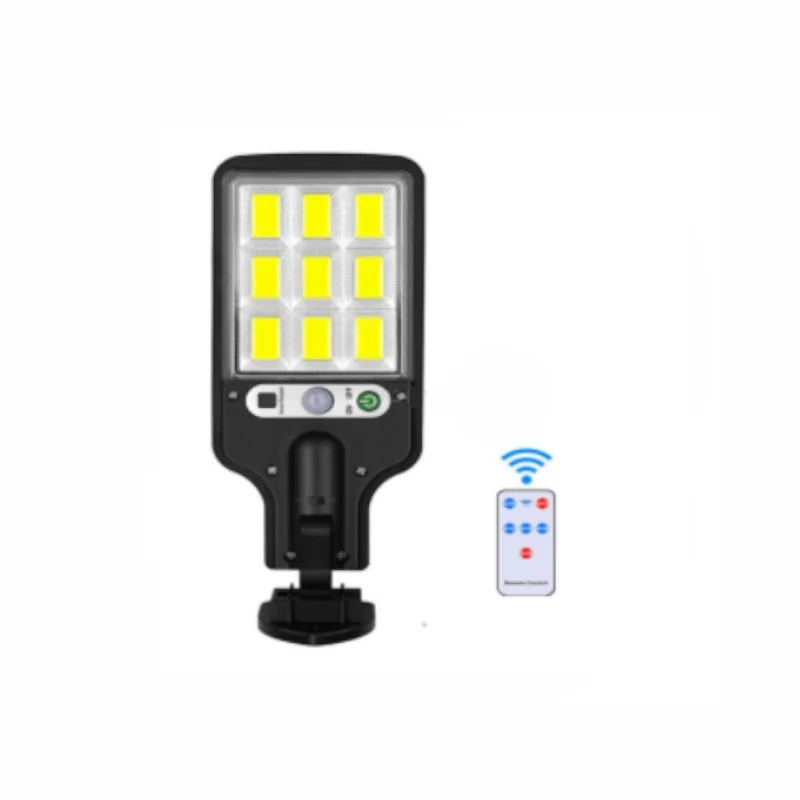 MG Solar Street solárna lampa 260lm, čierna