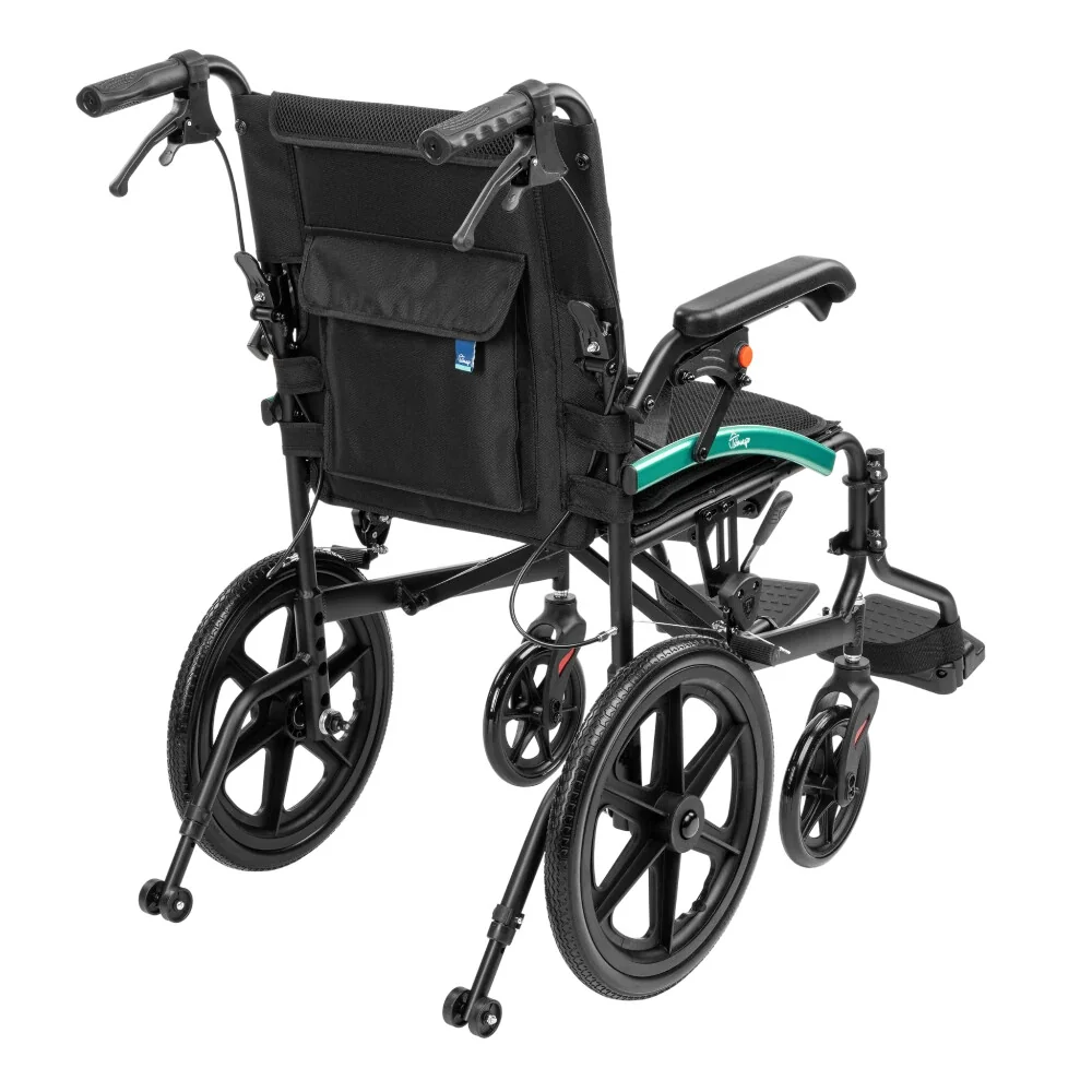 Ľahký hliníkový skladací invalidný vozík Activ-Tim - priemer kolies 16" - Šírka - 46 cm