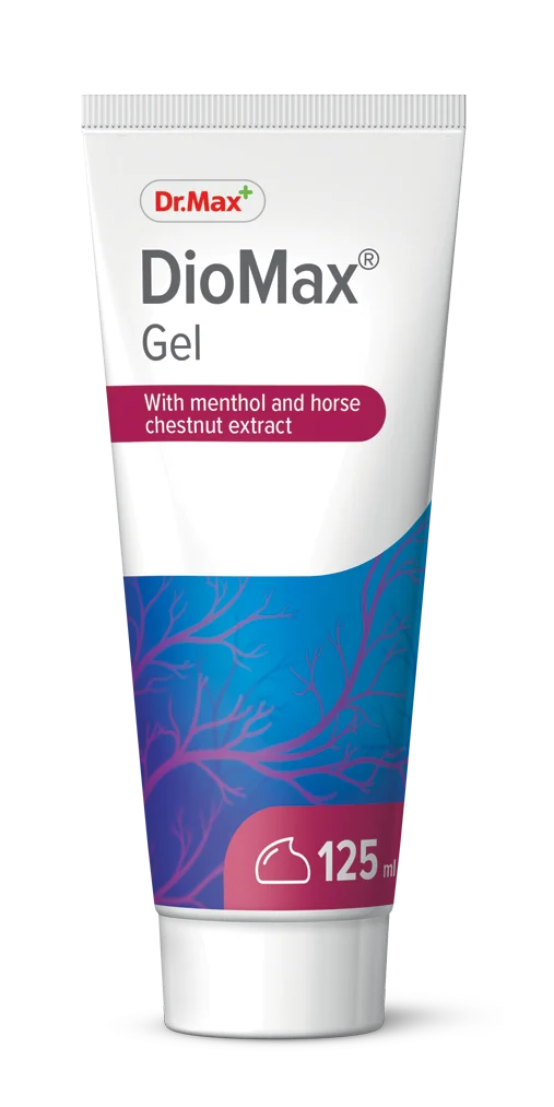 Dr. MAX DioMax Gel 1×125 ml, gél na unavené a ťažké nohy