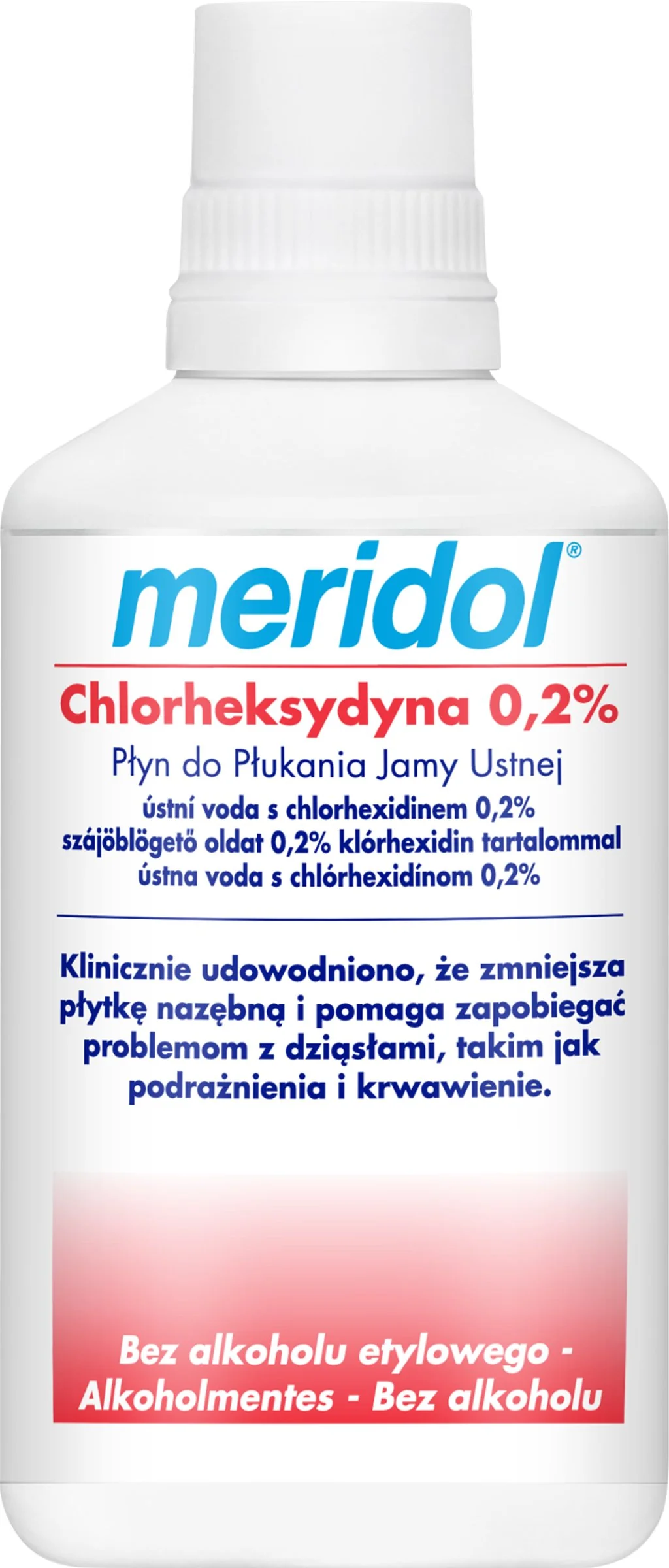 Meridol ústna voda s Chlorhexidinom 0,2 % 1×300 ml, bez alkoholu