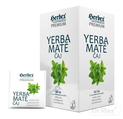 HERBEX Premium YERBA MATÉ ČAJ 20×1,5 g, bylinný čaj