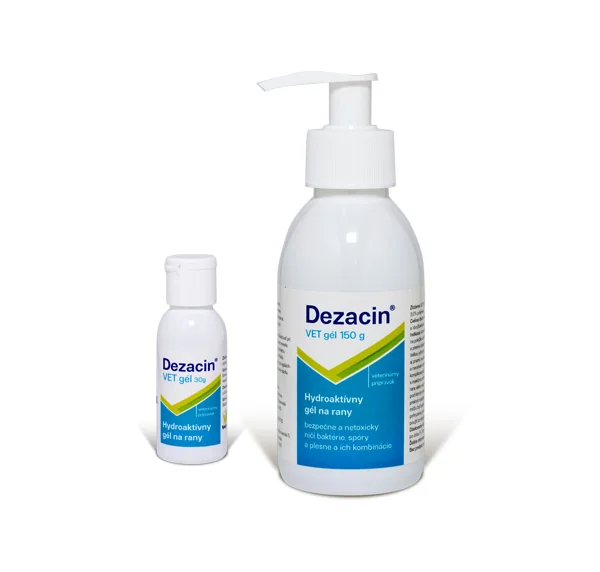 Polopharma Dezacin Vet H+ Gél 1×150 g, veterinárny gél na rany