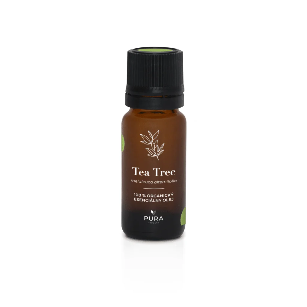 PURA 100% Organický Esenciálny Olej TEA TREE 10 ml, esenciálny olej