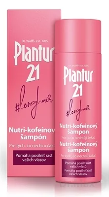 Plantur 21 longhair Nutri-kofeinový šampón 1×200 ml, šampón na rast vlasov