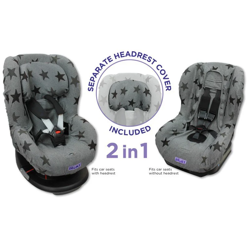Dooky poťah na autosedačku Seat Cover Group1 Grey Stars