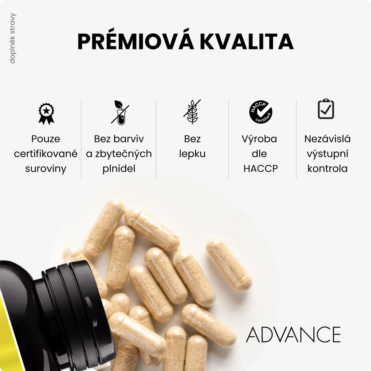 ADVANCE Colostrum 90 kapsúl - 440 mg IgG 40 1×90 cps, výživový doplnok