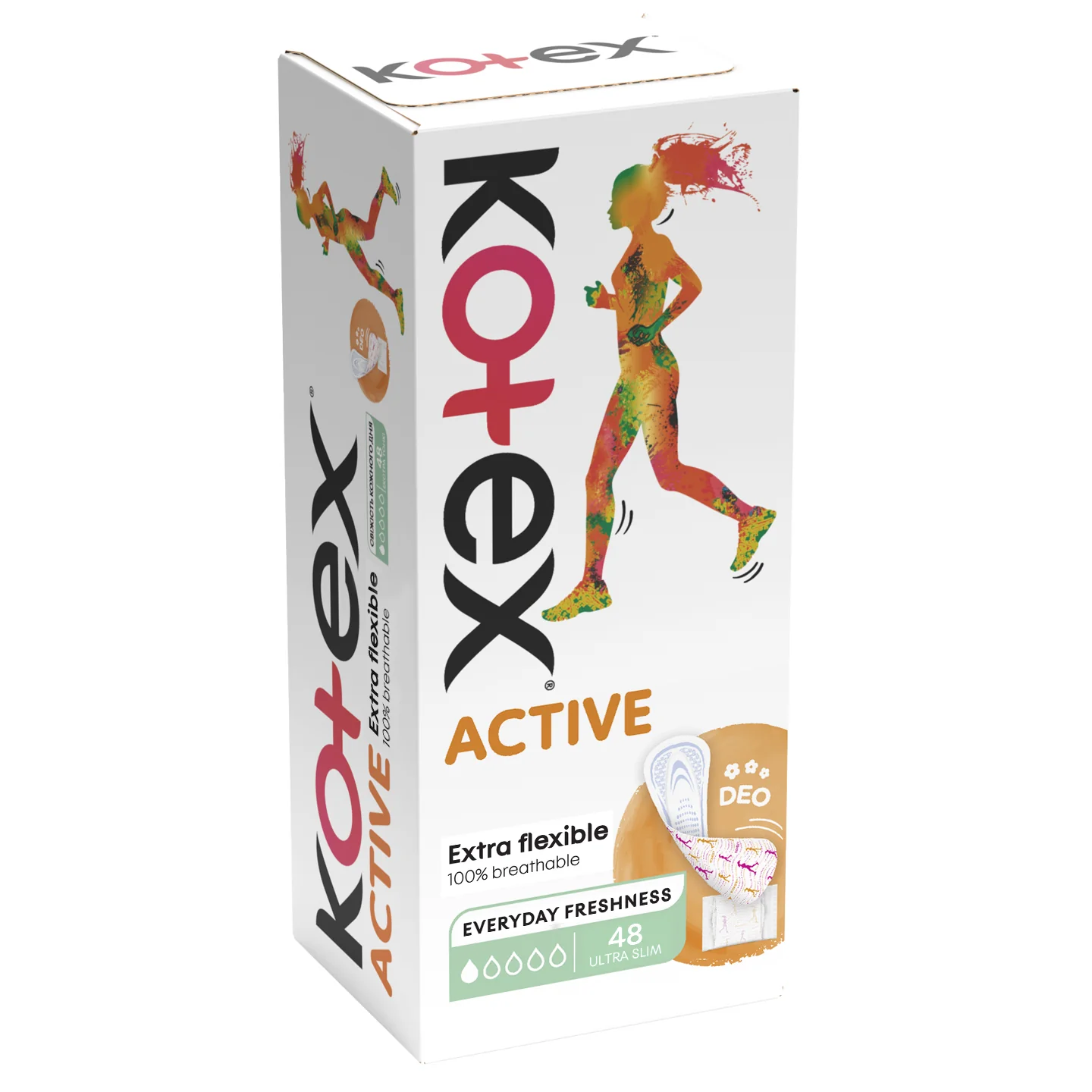 KOTEX Liners Active DEO 48 ks
