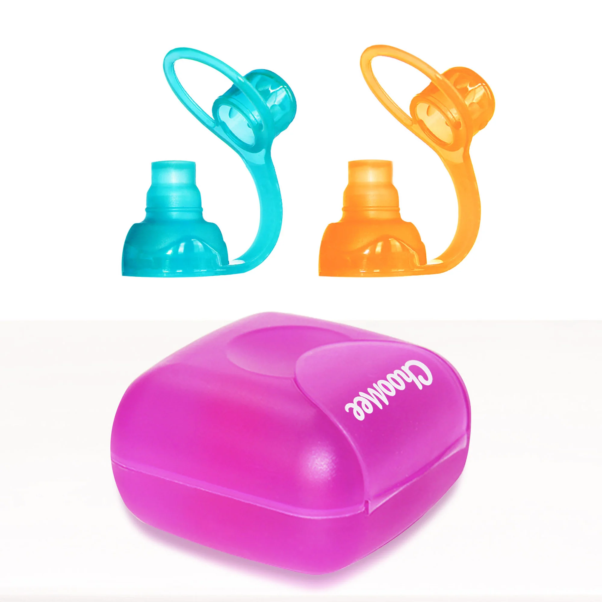 ChooMee SoftSip náustky na kapsičku 2ks v puzdre Red / Purple
