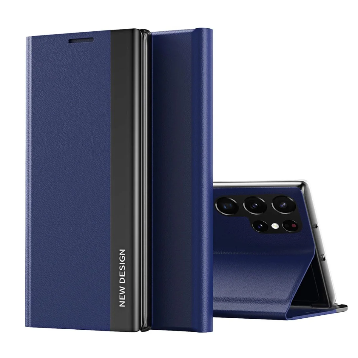 MG Sleep Case Pro knižkové puzdro na Samsung Galaxy S25 Ultra, modré 