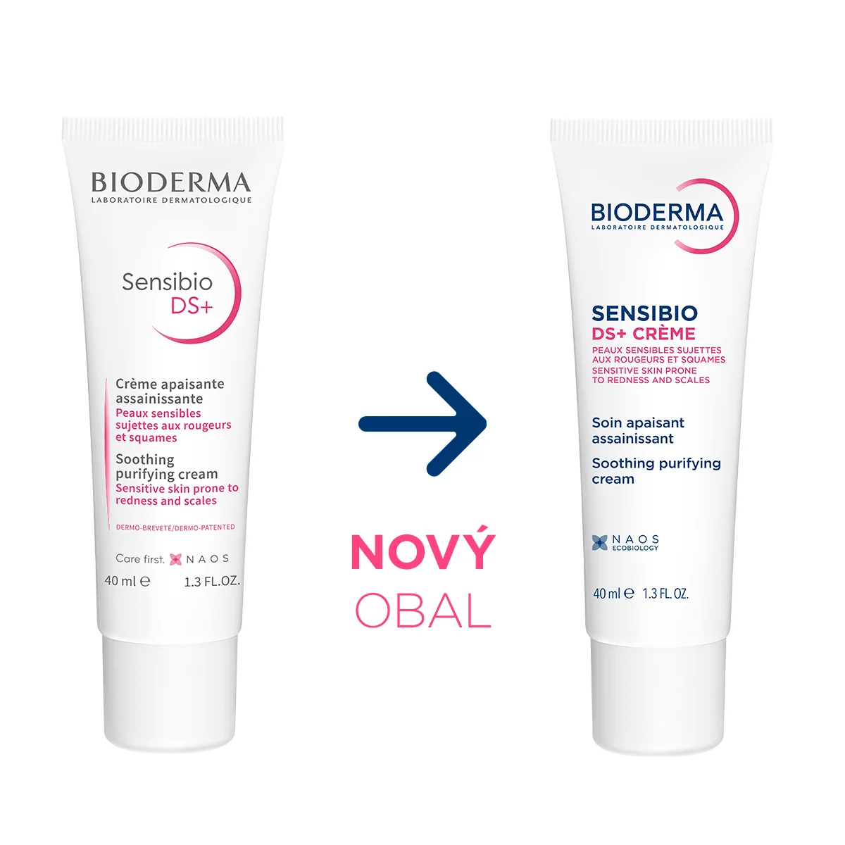 BIODERMA Sensibio DS+ krém na šupinatú pokožku, seborea 40 ml