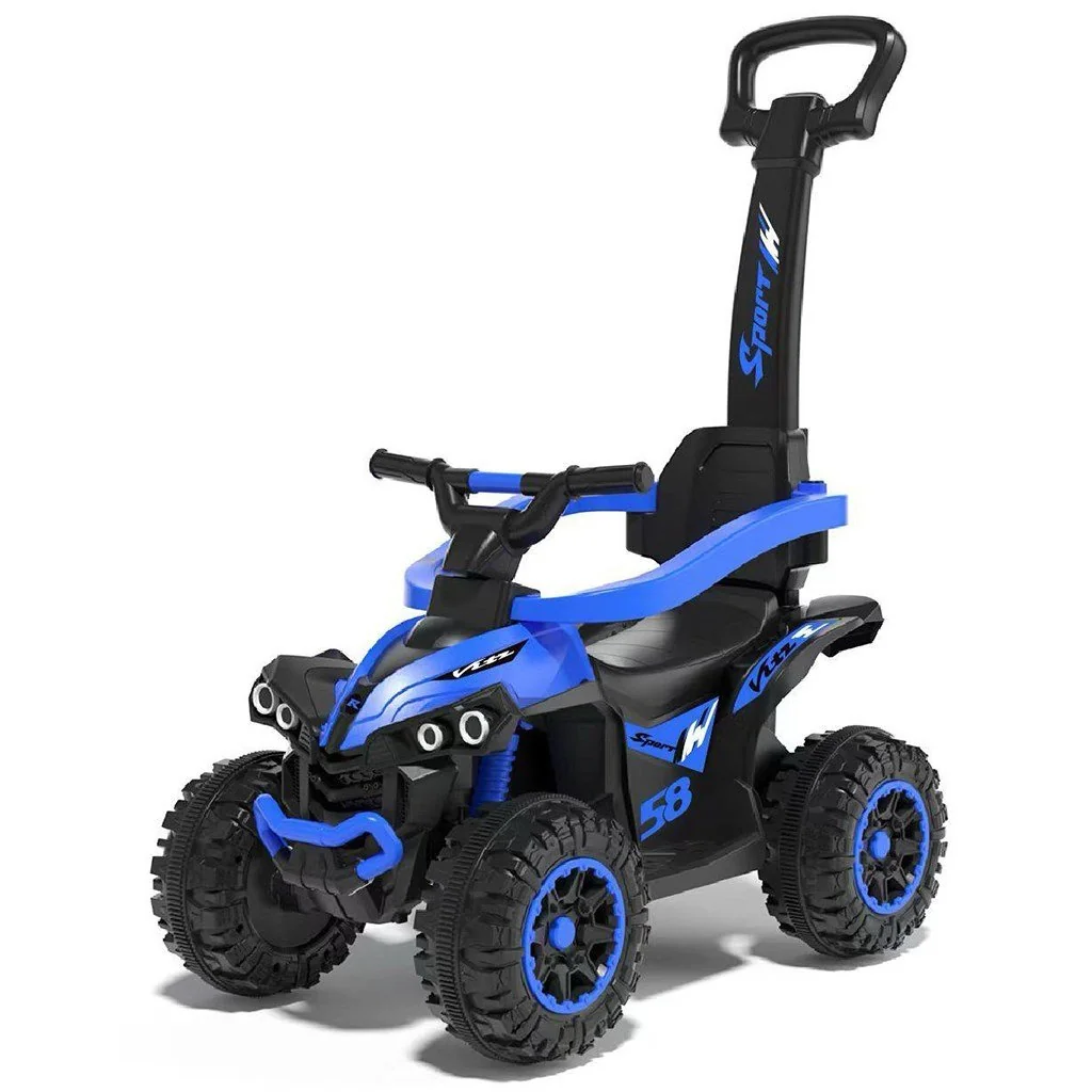 Detské odrážadlo s vodiacou tyčou Baby Mix Mega modré , 20C54951