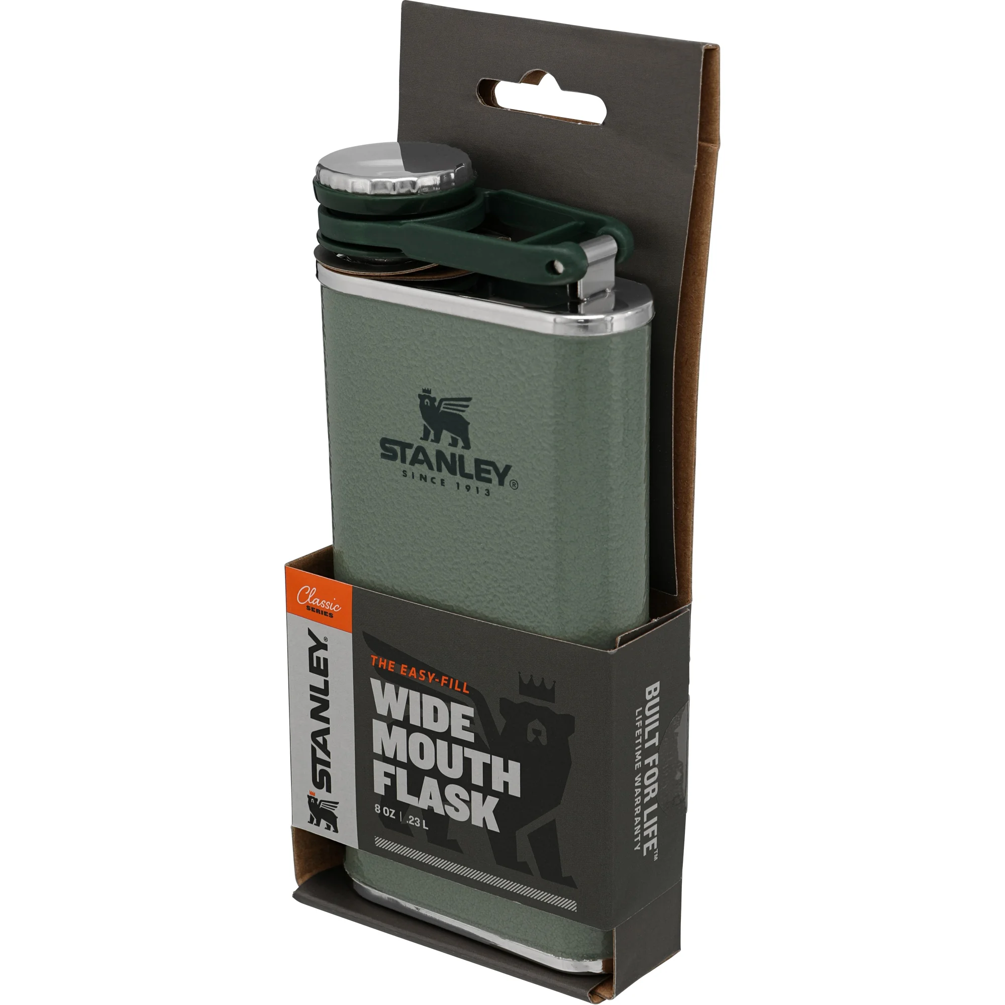 STANLEY Classic series butylka 230ml kladívková zelená