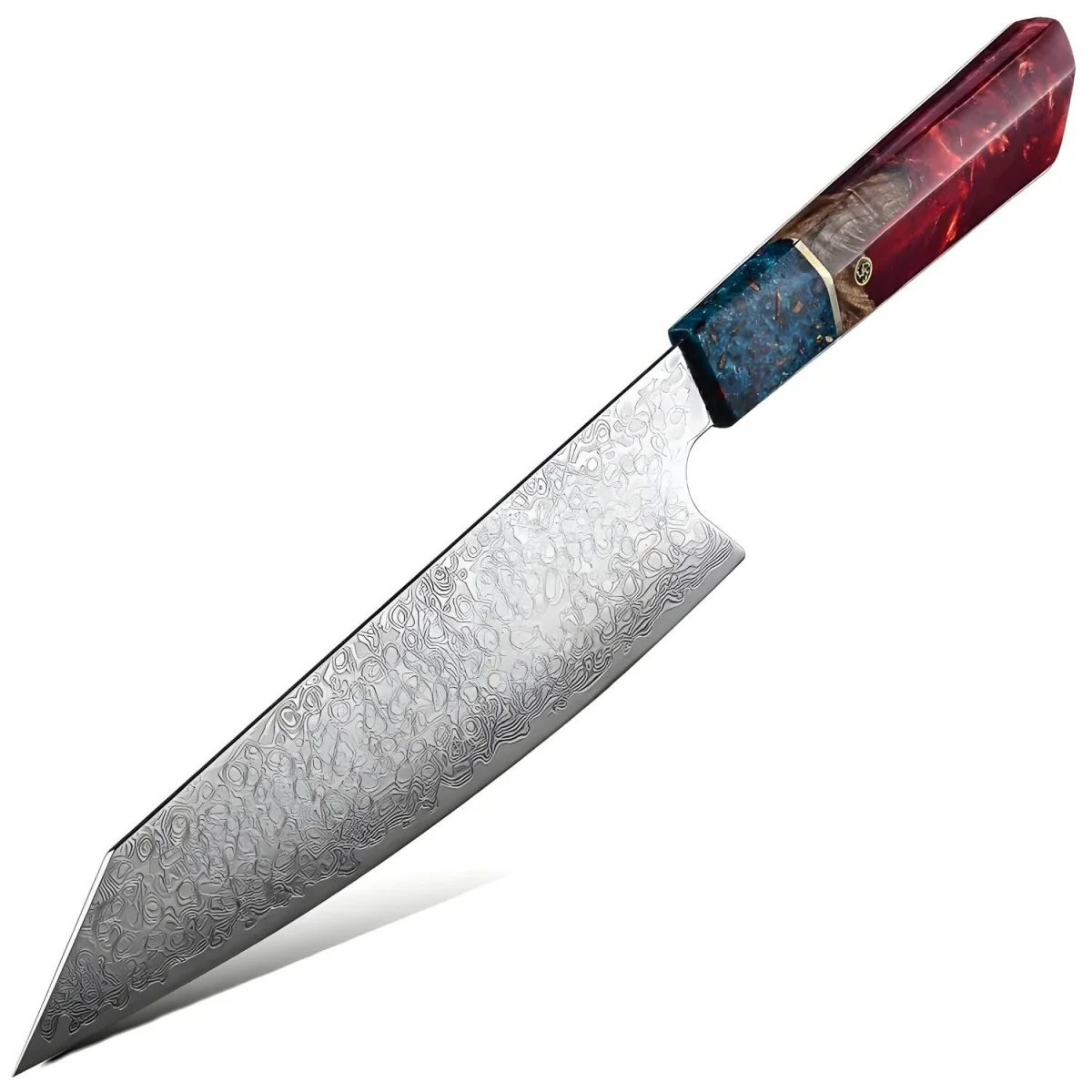 Damaškový kuchynský nôž Saltama-Kiritsuke 35cm, čepeľ 20cm