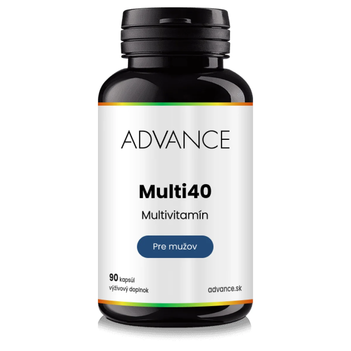 ADVANCE Multi40 pre mužov 90 kapsúl - multivitamín 1×90 cps, výživový doplnok
