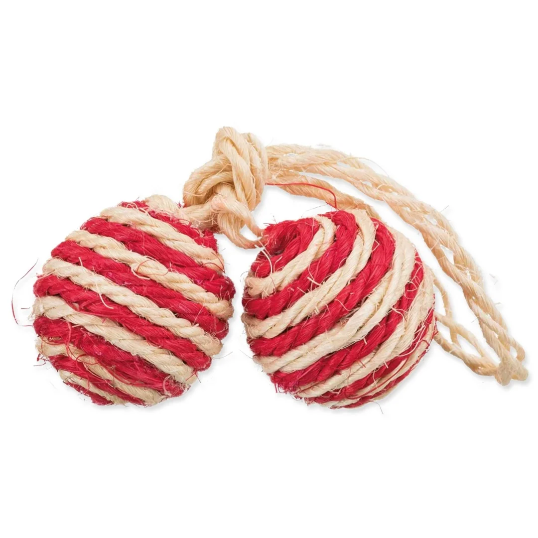 Hračka Trixie lopta sisal mätová 4,5cm